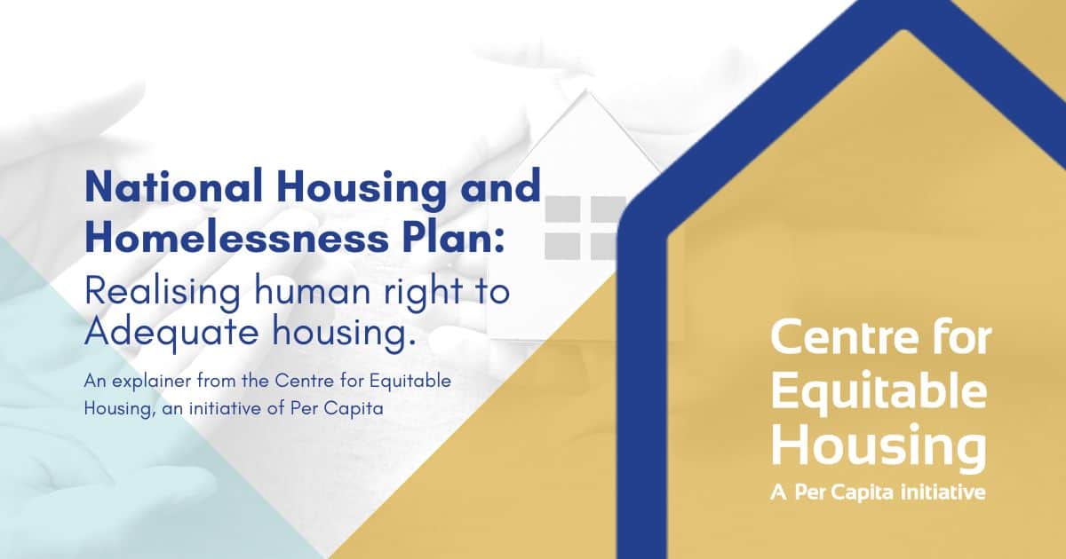 National Housing and Homelessness Plan: Realising Human Right to ...